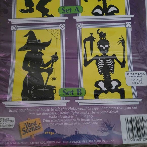 Vintage NWT 2001 Halloween Voice Projector and Window Coverings Take One - Picture 4 of 4